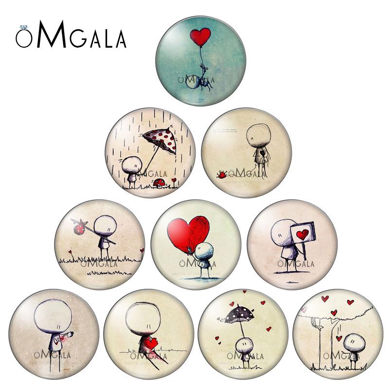 Chalk Bag - Gambar Sederhana dari Boneka dan Hati
