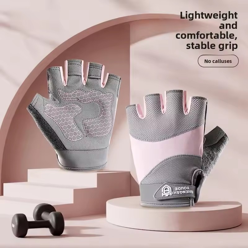Weightlifting Gloves - Sarung Tangan Setengah Jari Bernapas untuk