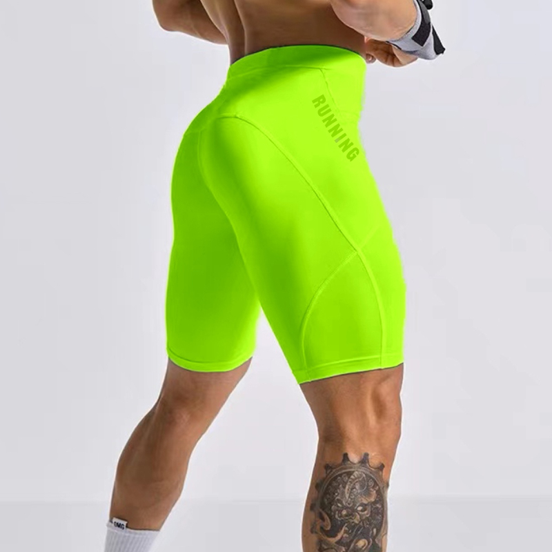 Crossfit Victory - Celana pendek binaraga pria, Legging selempang