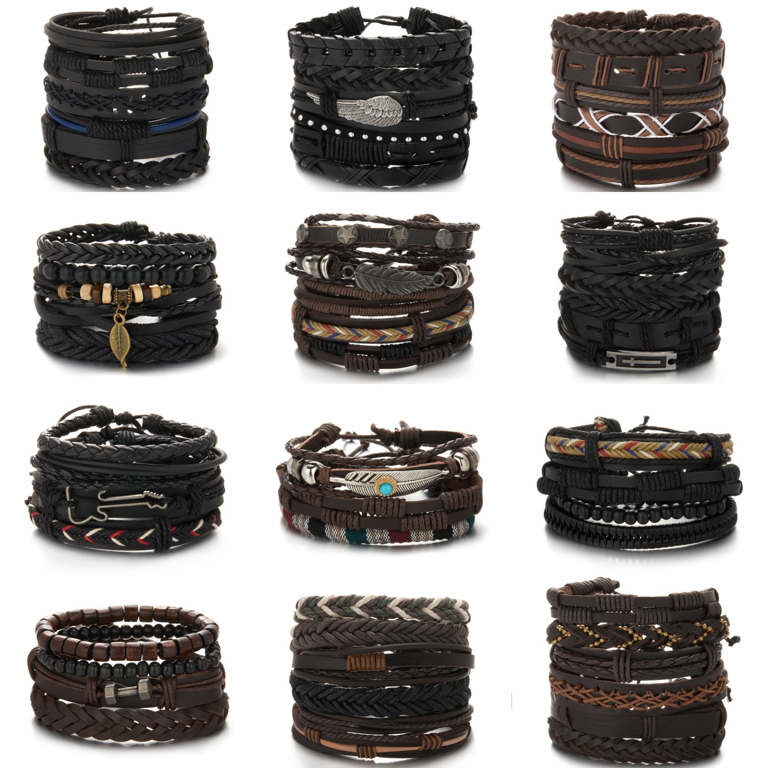 Gelang Kulit Lilitan Kepang Tr - Wrist Wraps ulasan dan harga